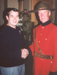 Harry K. Jones (left) during a recent seminar in Canada