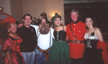 Motivational speaker Harry K. Jones (second left) at the Molly Maid Casino night after his Employer of Choice seminar.